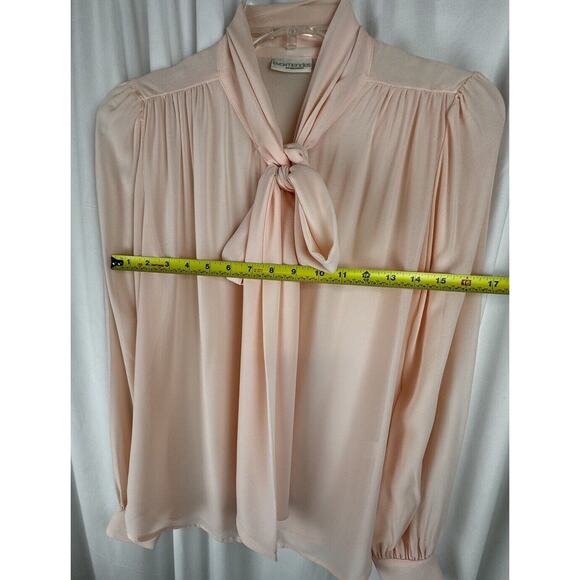 eva mendes Bow Blouse, Peach, Sz: XS, 57-29 - Picture 3 of 16